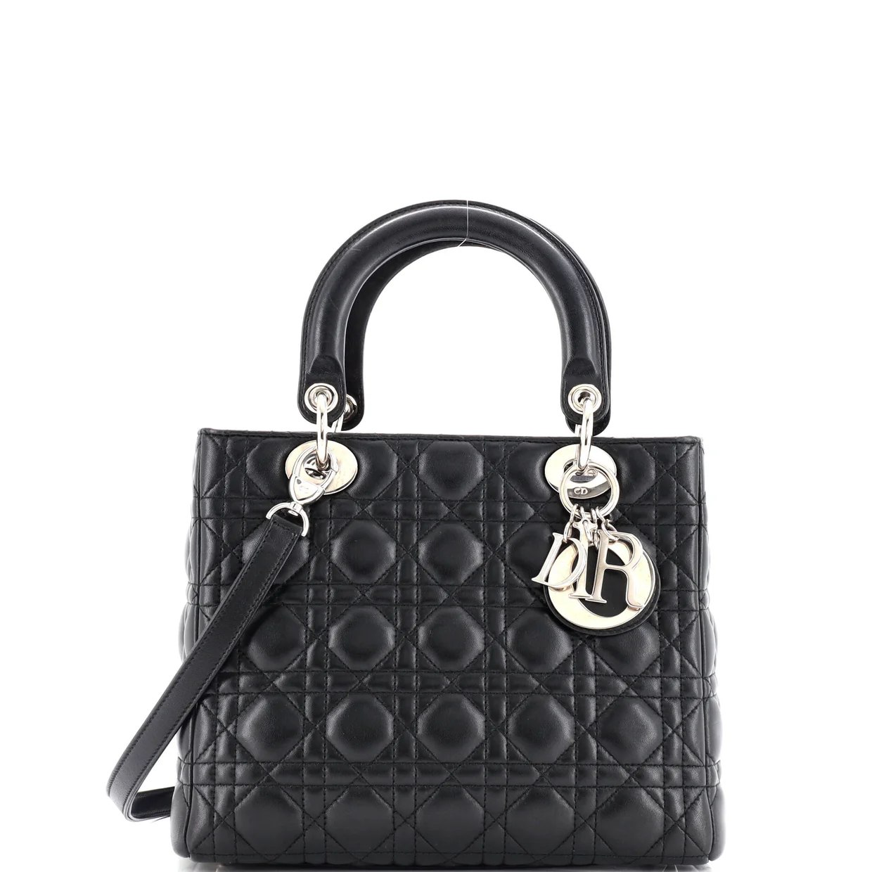 Lady Dior Bag Cannage Quilt Lambskin Medium - Deep Luxury