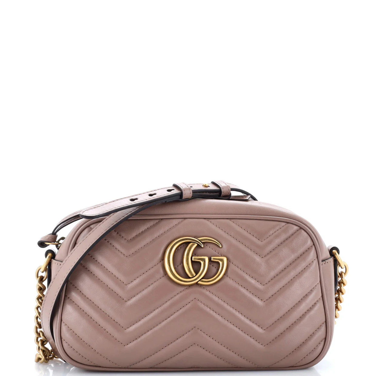 GG Marmont Shoulder Bag Matelasse Leather Small - Deep Luxury