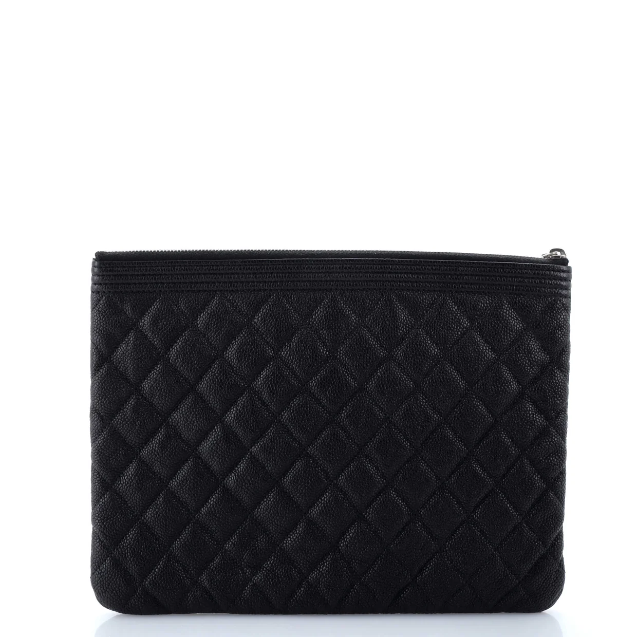 Boy O Case Clutch Quilted Caviar Medium - Deep Luxury