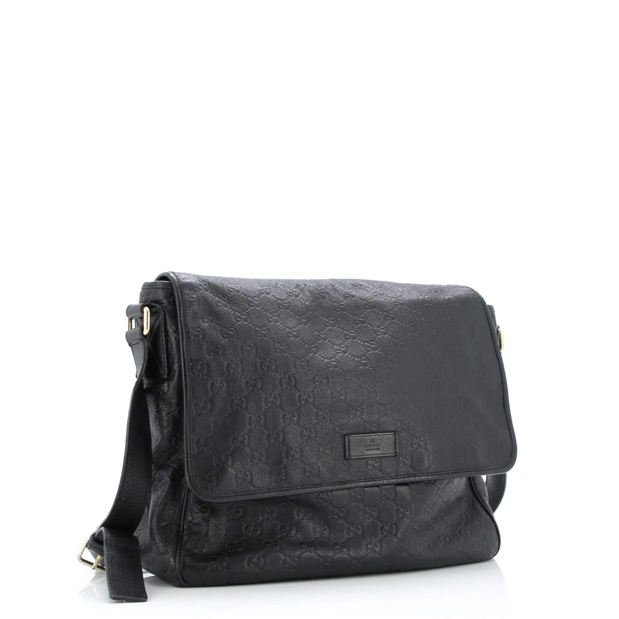 Flap Messenger Bag Guccissima Leather Large - Deep Luxury