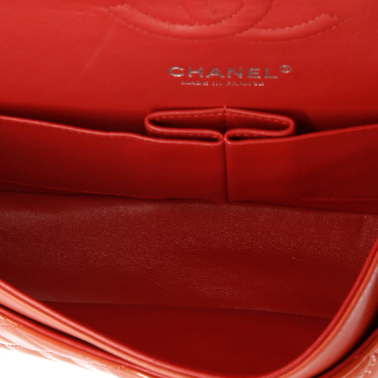 Classic Double Flap Bag Quilted Patent Medium - Deep Luxury