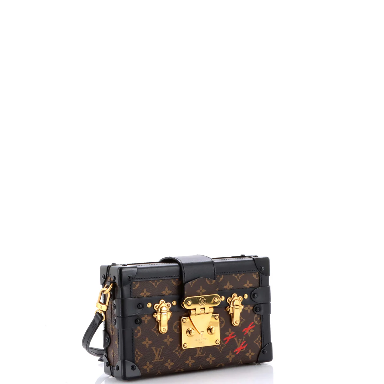Petite Malle Handbag Monogram Canvas - Deep Luxury