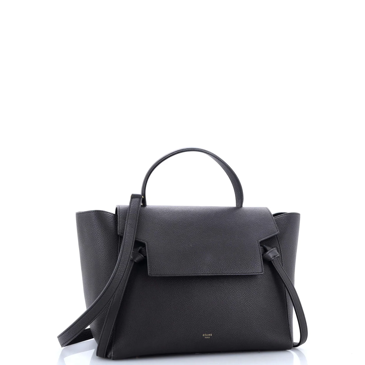 Belt Bag Textured Leather Mini - Deep Luxury
