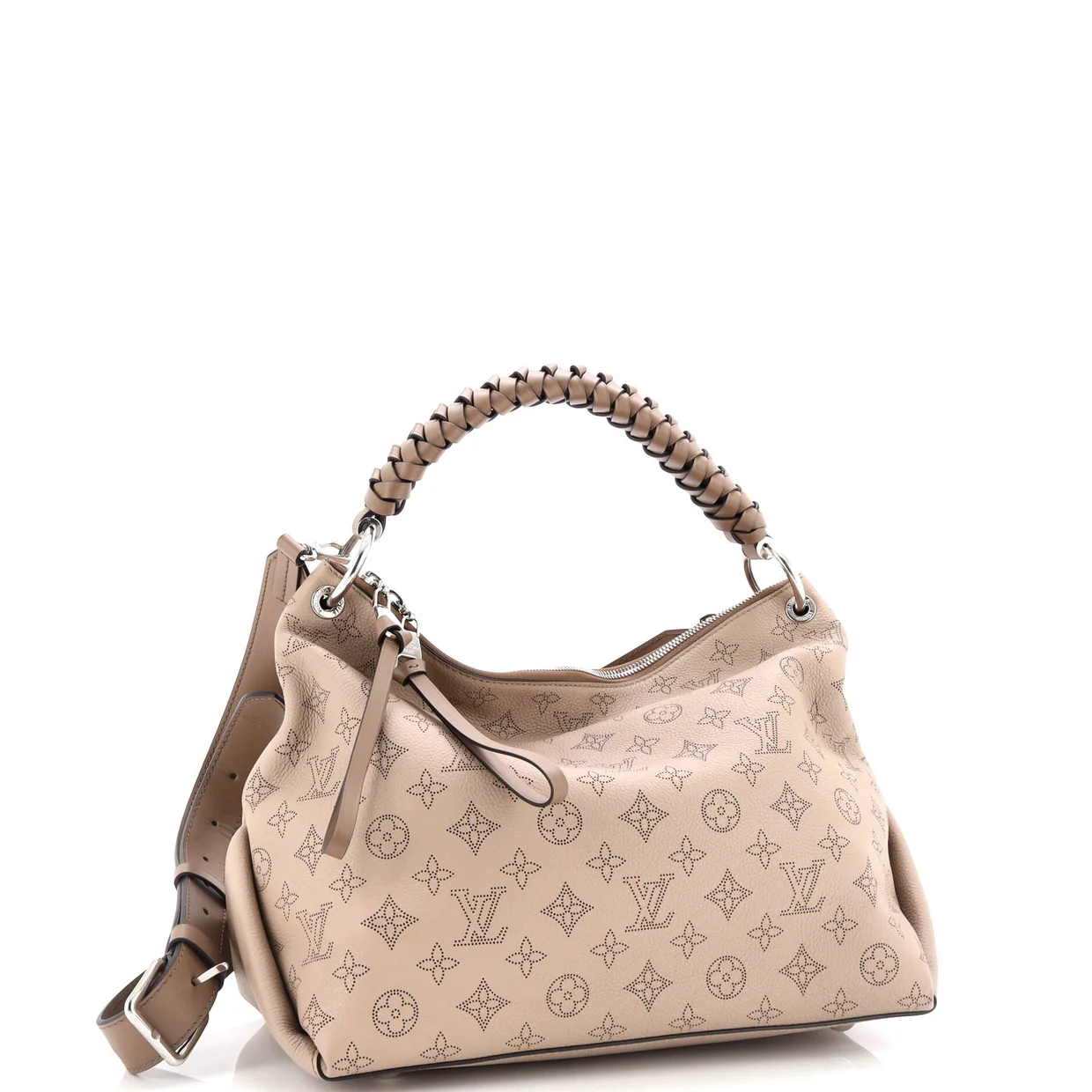 Braided Handle Beaubourg Hobo Mahina Leather MM - Deep Luxury