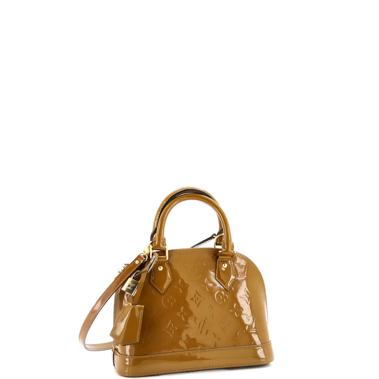 Alma Handbag Monogram Vernis BB - Deep Luxury