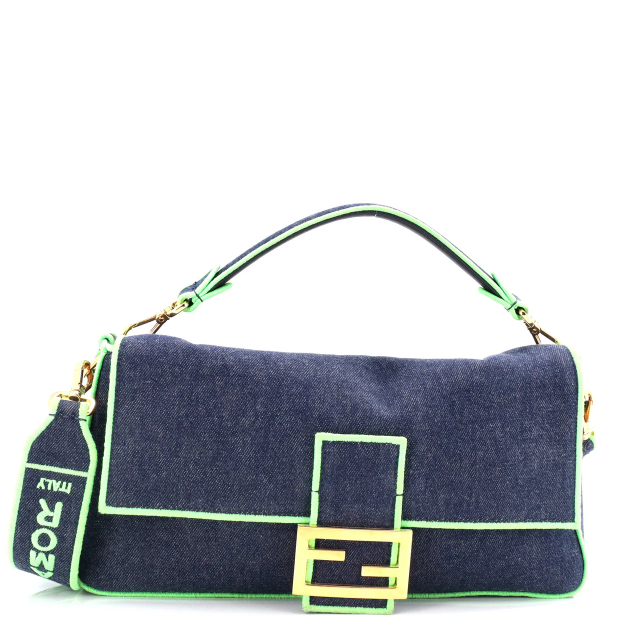 Baguette NM Bag Denim Large - Deep Luxury