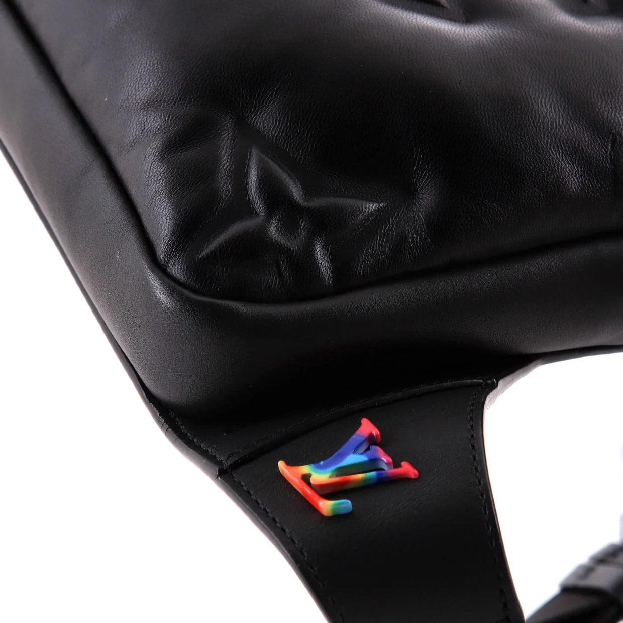 A4 Asymmetrical Sling Bag Monogram Puffer Lambskin - Deep Luxury