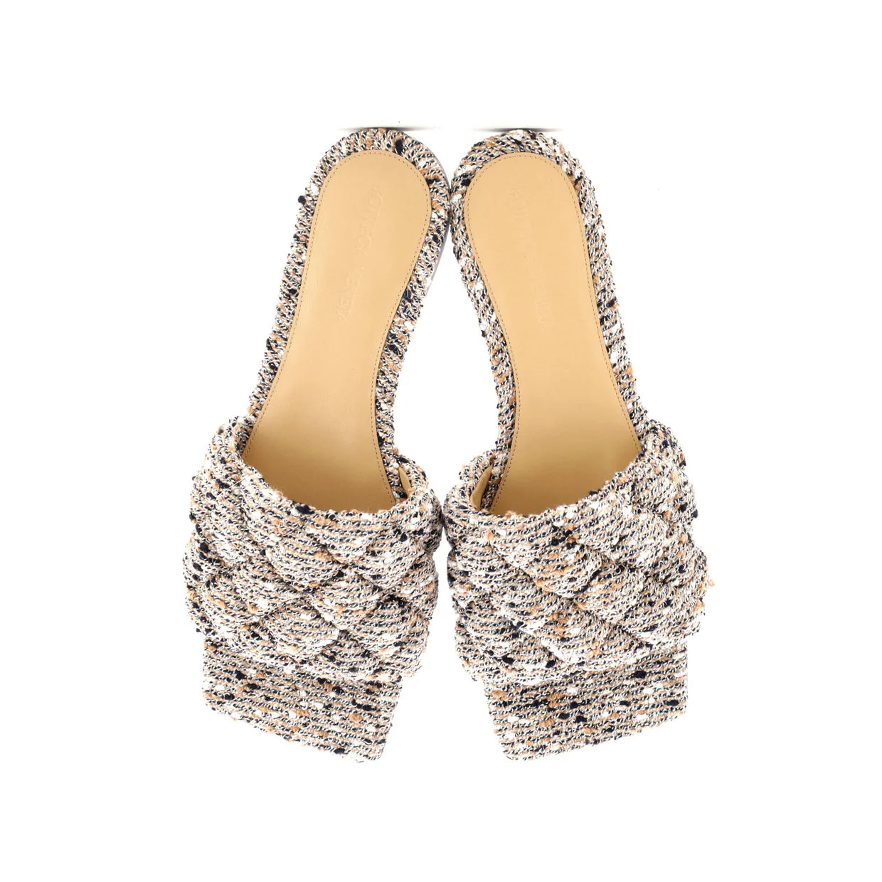 Women's The Padded Flat Sandals Quilted Boucle - Deep Luxury