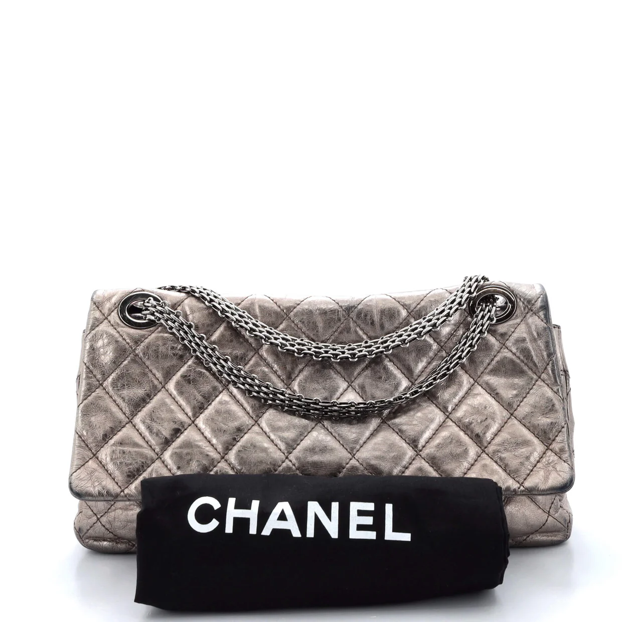 Reissue 2.55 Flap Bag Quilted Metallic Aged Calfskin 227 - Deep Luxury