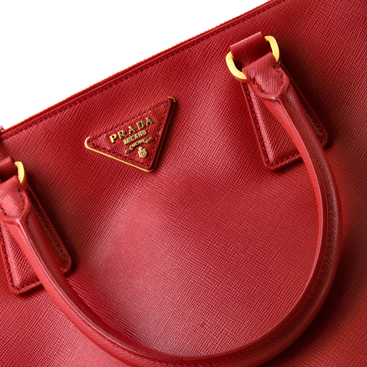 Double Zip Lux Tote Saffiano Leather Medium - Deep Luxury
