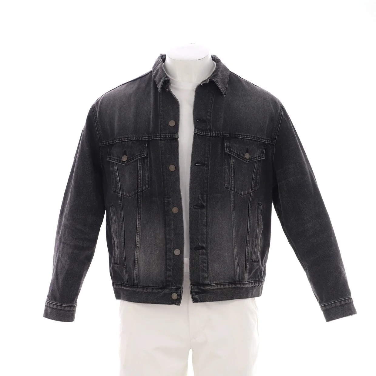 Men's Logo Oversized Jacket Denim - Deep Luxury