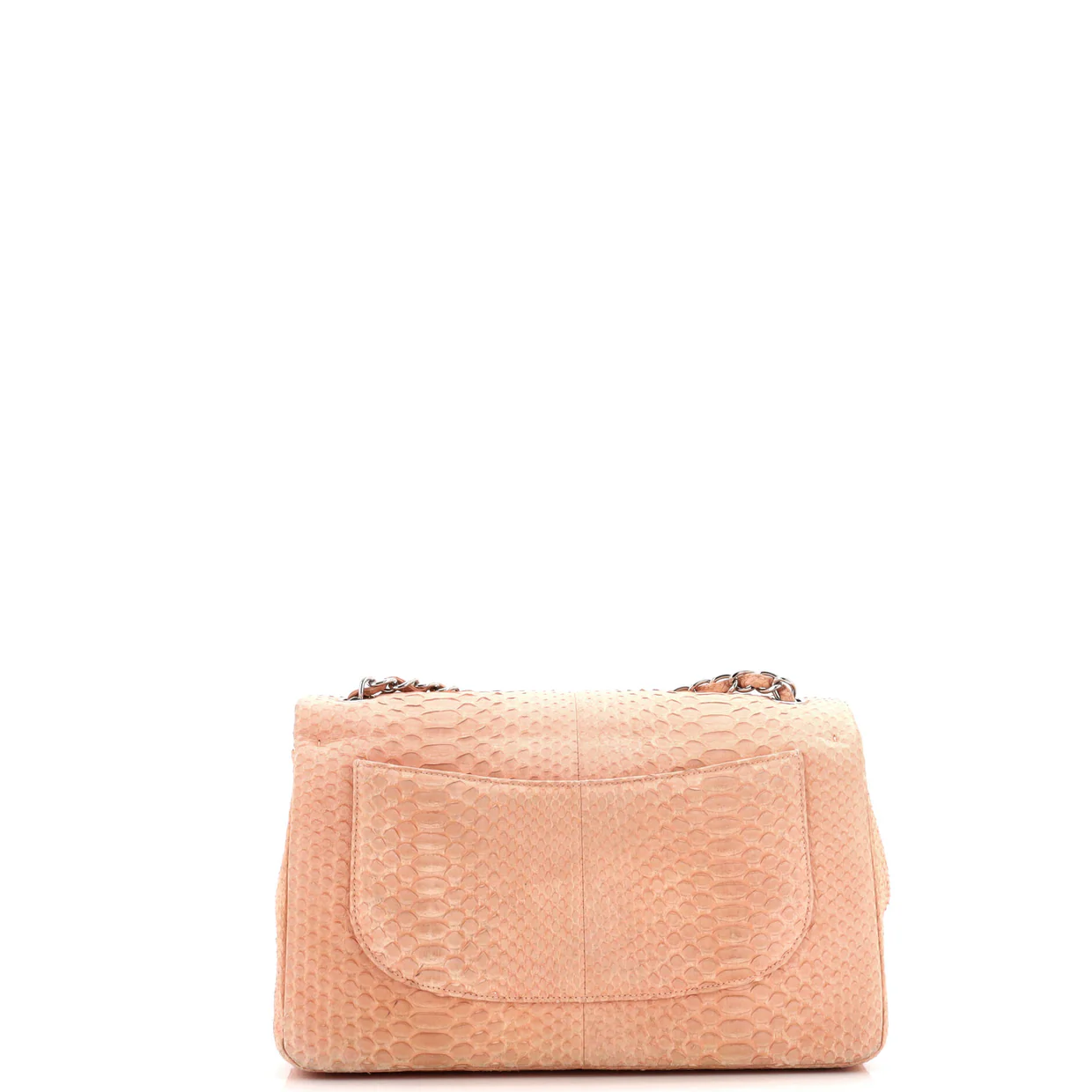 Classic Double Flap Bag Python Jumbo - Deep Luxury