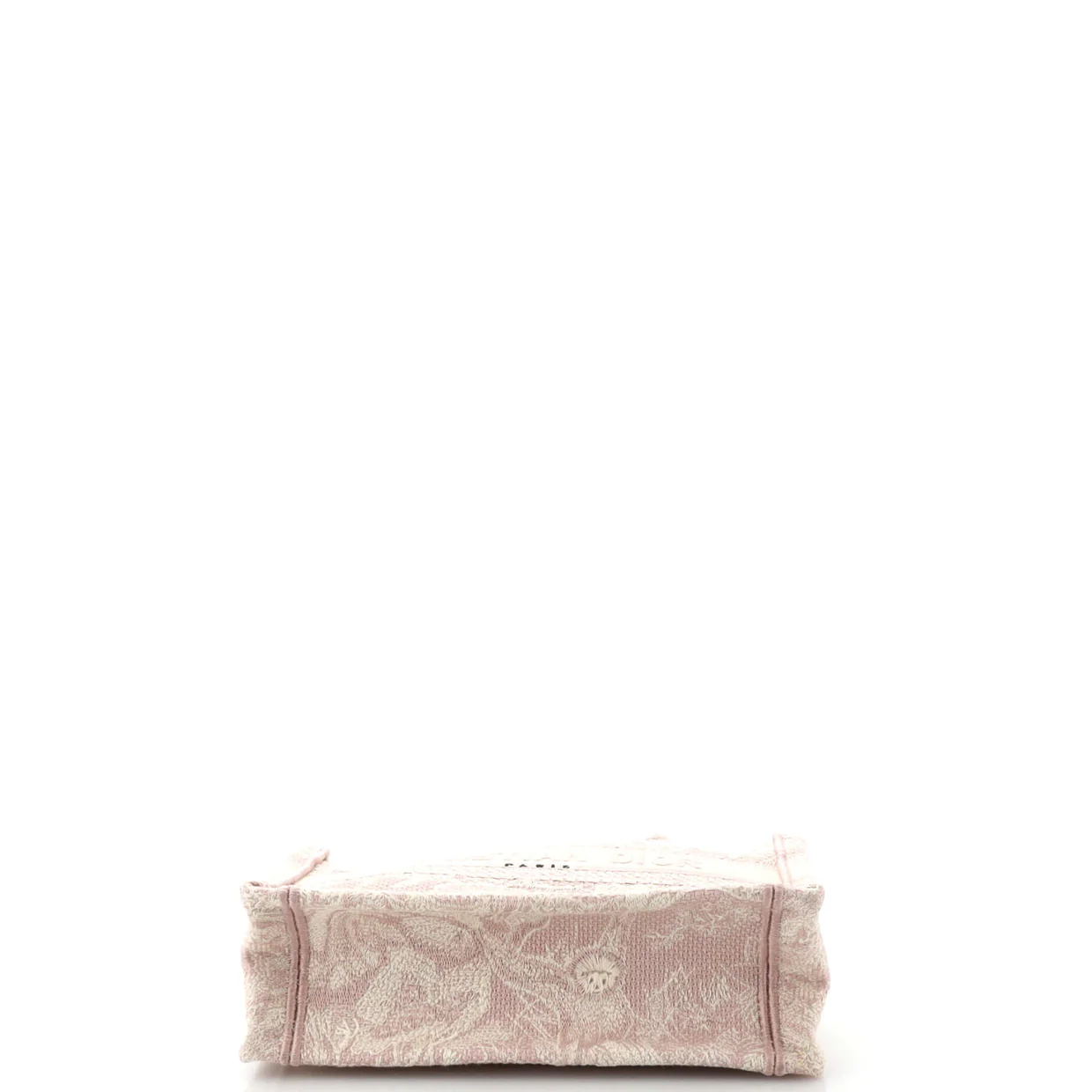 Book Tote with Strap Embroidered Canvas Mini - Deep Luxury