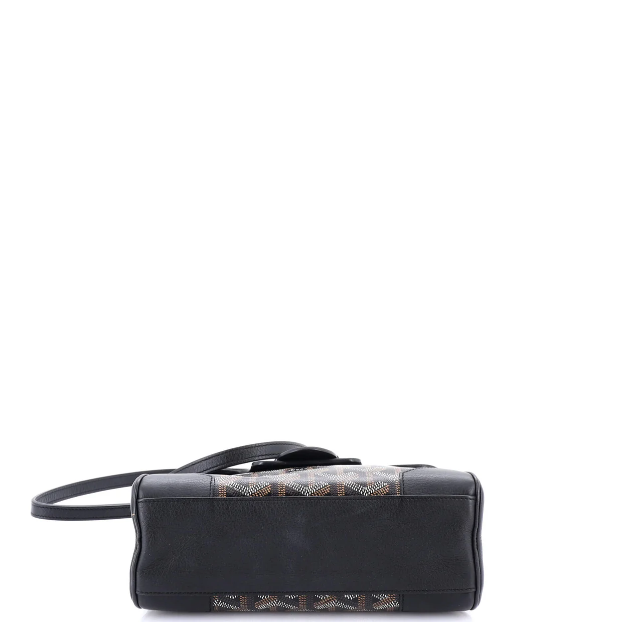 Saigon Top Handle Bag Coated Canvas with Leather Mini - Deep Luxury