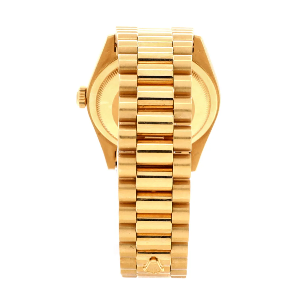 Oyster Perpetual President Day-Date Automatic Watch Yellow Gold with Round and Baguette Diamond Markers 36 - Deep Luxury
