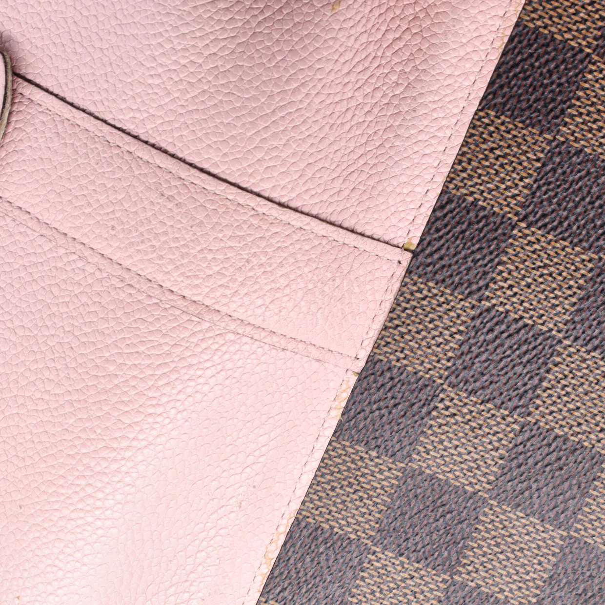 Clapton Wallet Damier and Leather - Deep Luxury