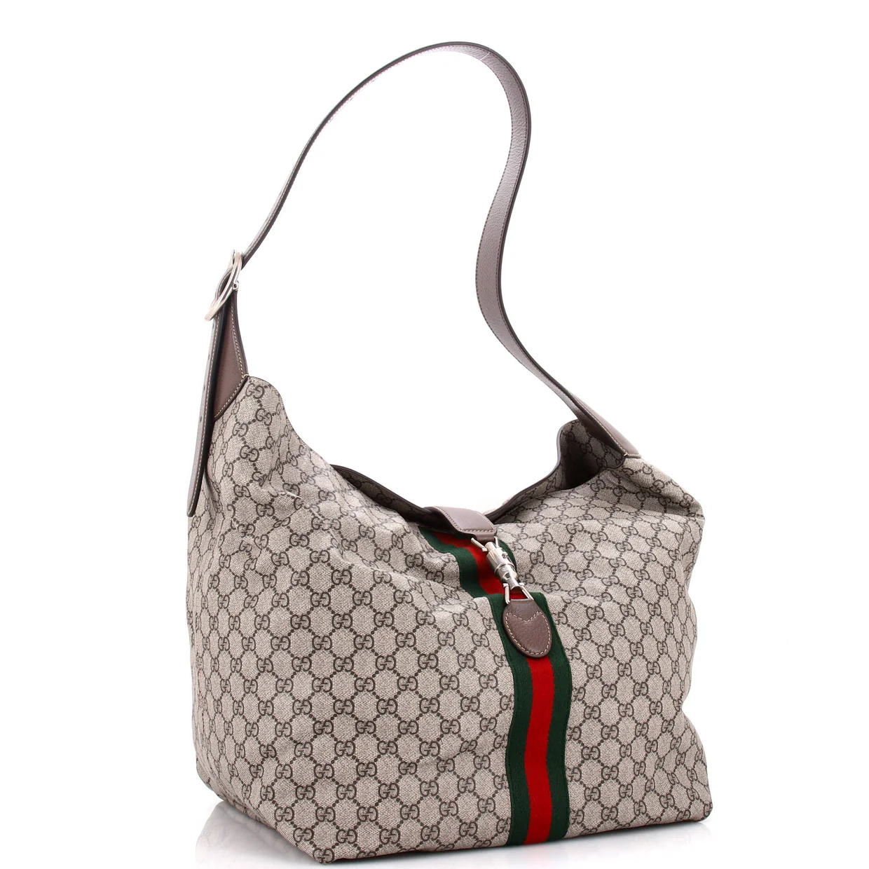 Jackie 1961 Soft Shoulder Bag GG Coated Canvas Medium - Deep Luxury