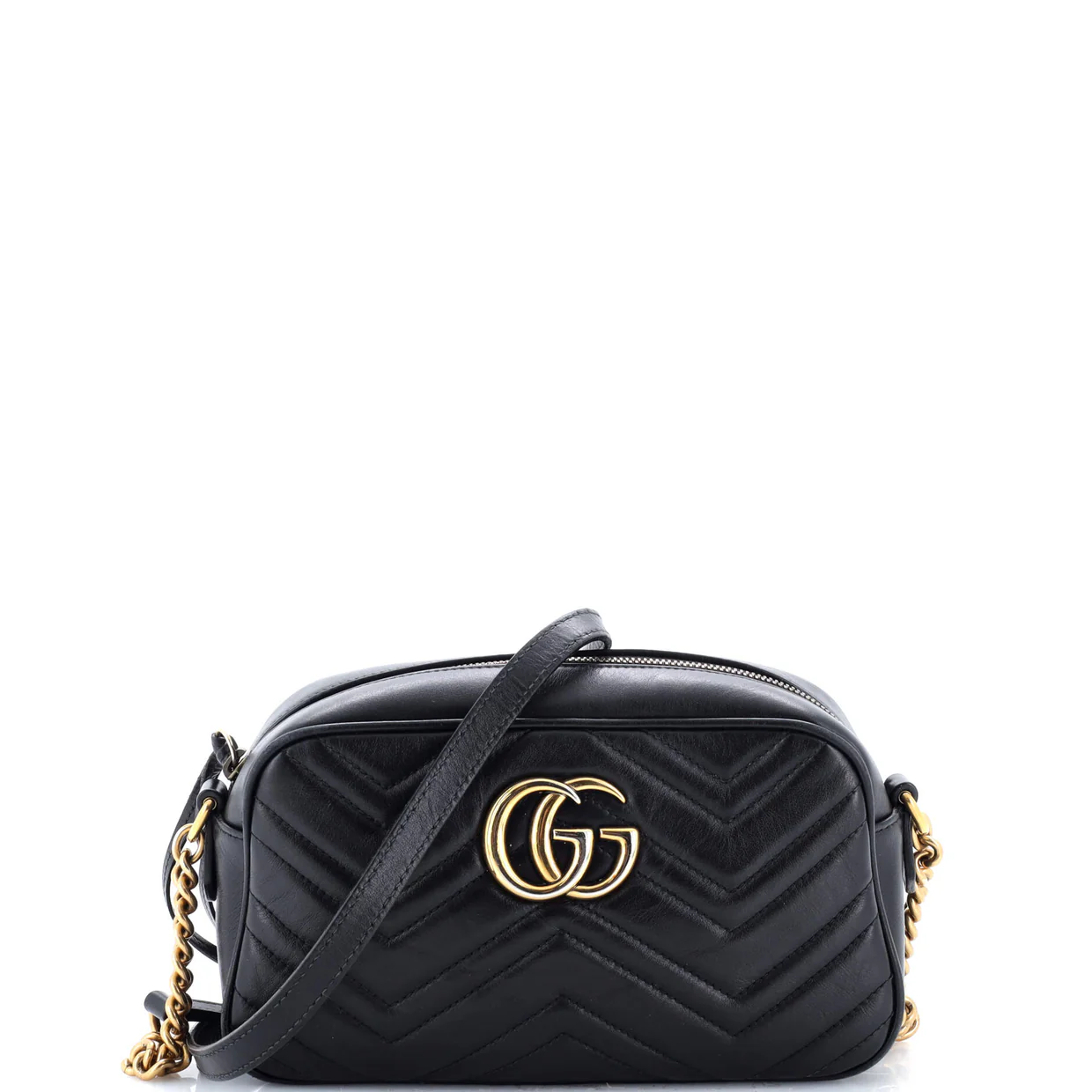 GG Marmont Shoulder Bag Matelasse Leather Small - Deep Luxury