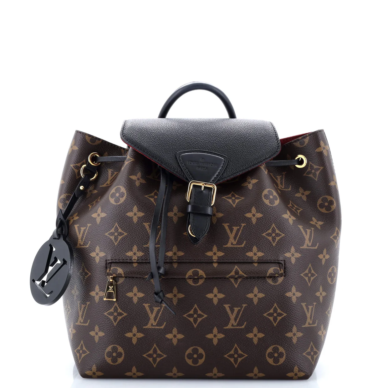 Montsouris NM Backpack Monogram Canvas with Leather PM - Deep Luxury