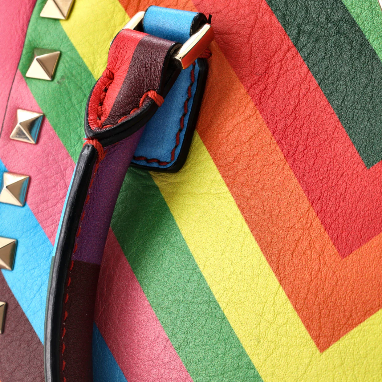 1973 Rockstud Tote Rigid Leather Mini - Deep Luxury
