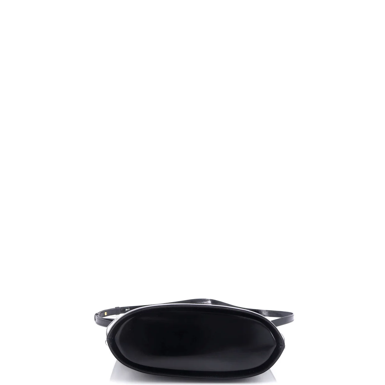 Wanda Top Handle Shoulder Bag Leather North South - Deep Luxury