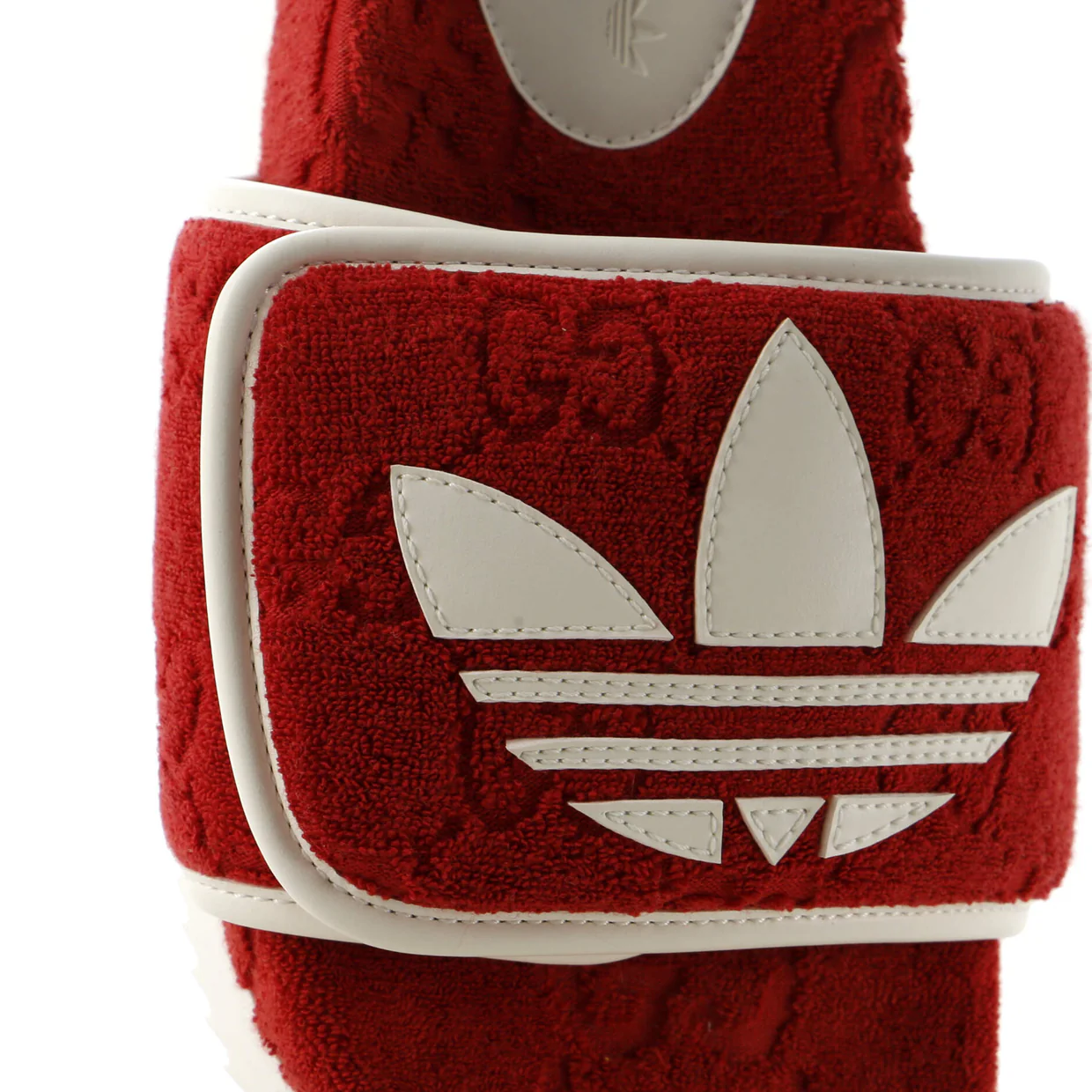 x Adidas Women's Platform Slide Sandals Terry Cloth - Deep Luxury