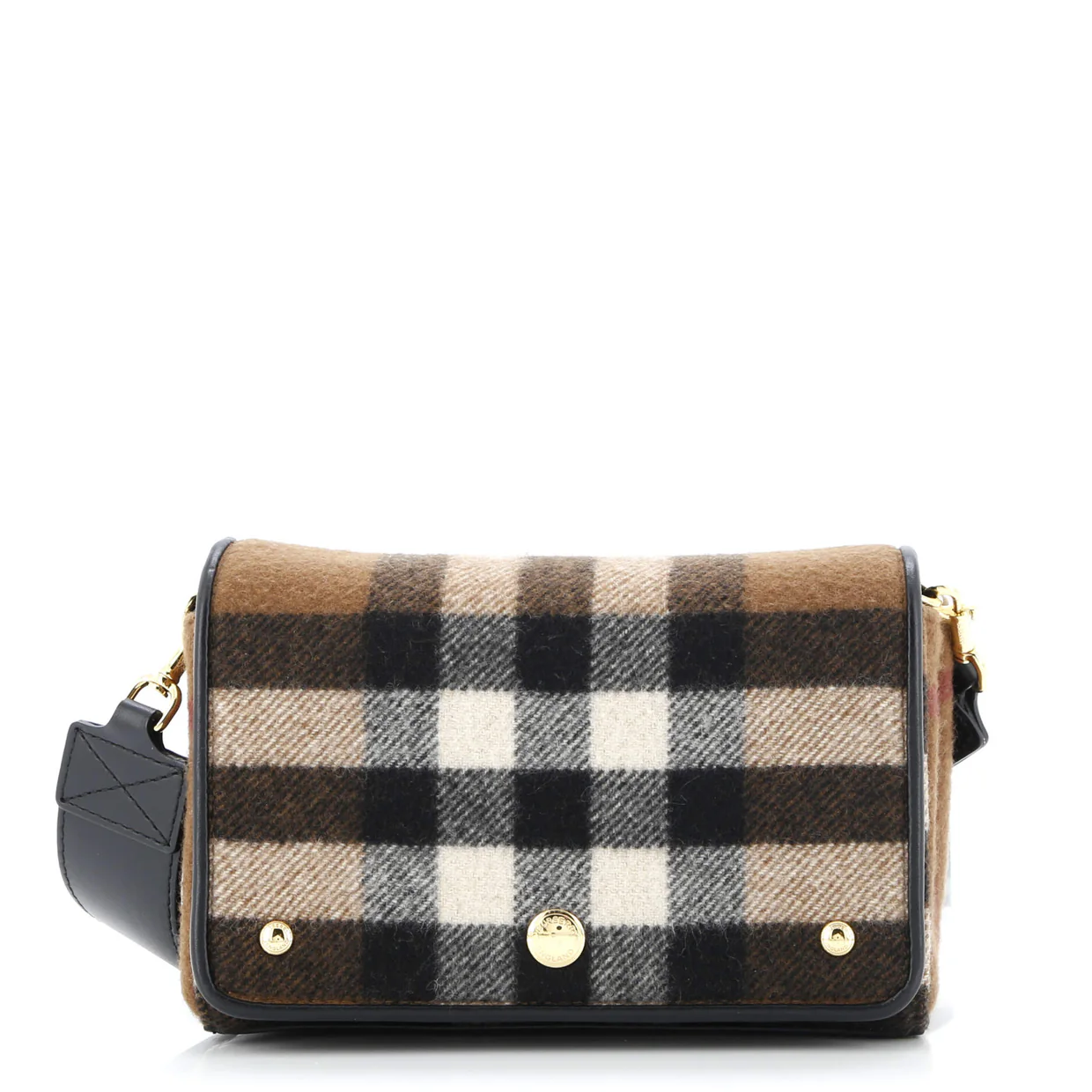 Hackberry Shoulder Bag Check Cashmere Small - Deep Luxury