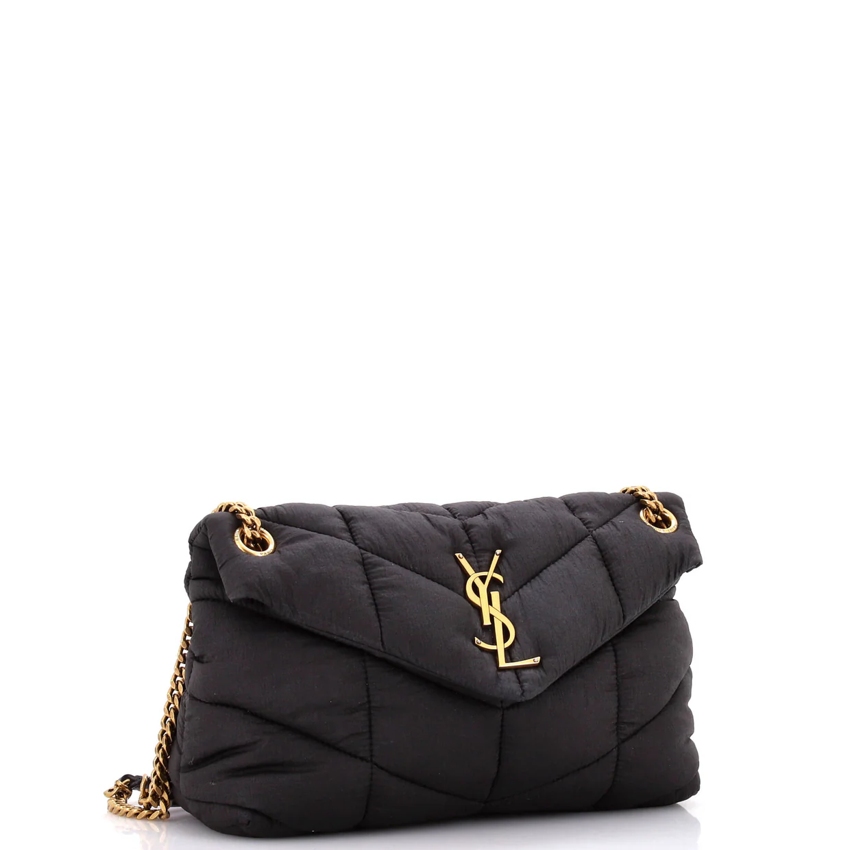 Loulou Puffer Shoulder Bag Quilted Nylon Small - Deep Luxury