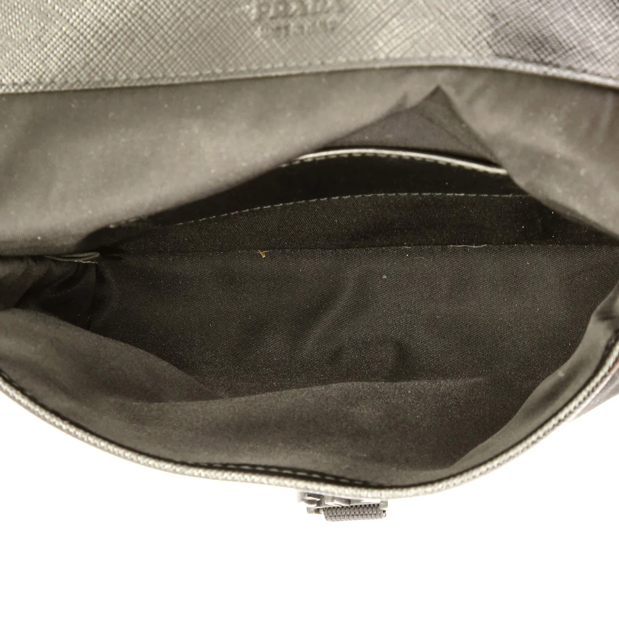 Buckle Flap Crossbody Bag Re-Nylon and Leather Small - Deep Luxury