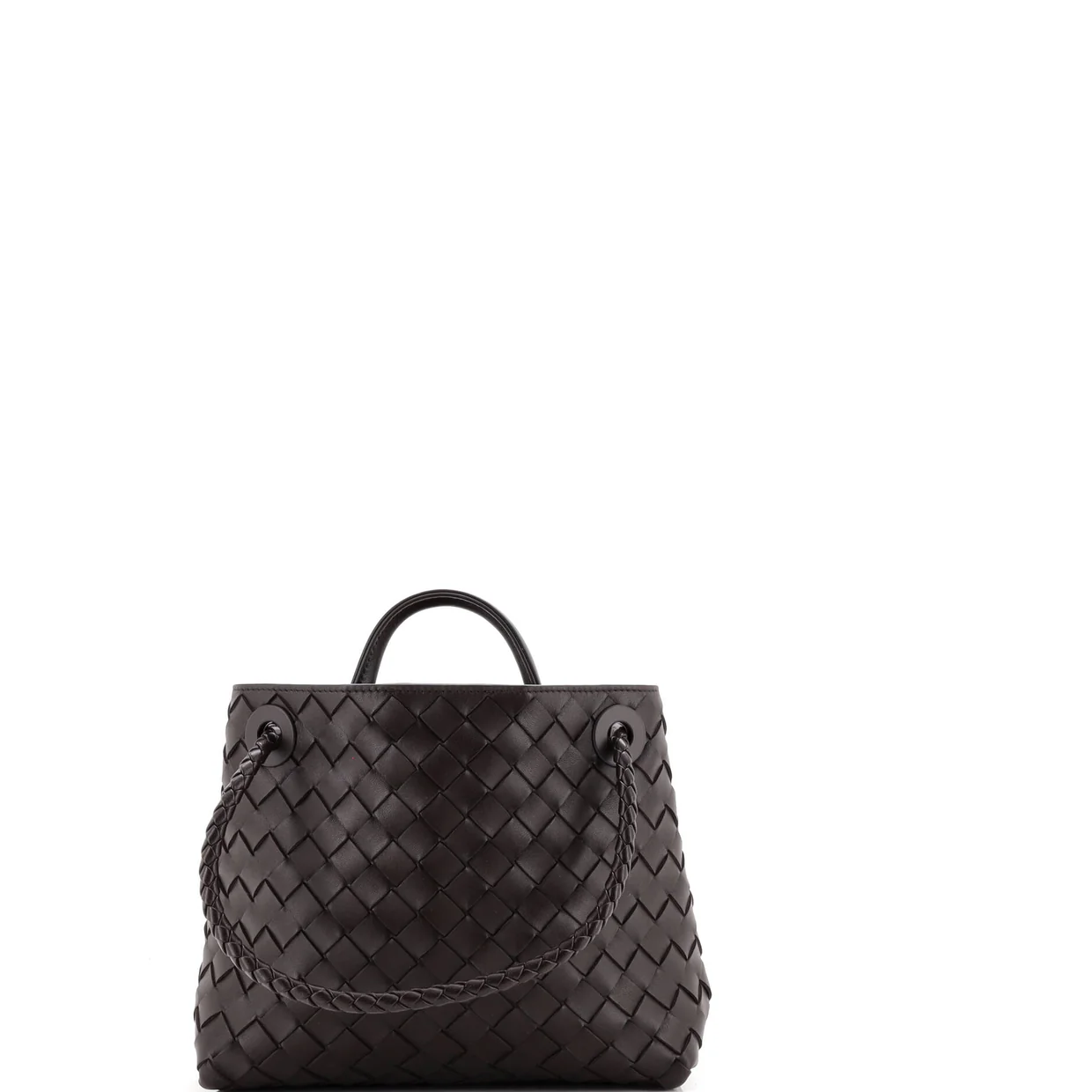 Andiamo Top Handle Bag Intrecciato Nappa Small - Deep Luxury