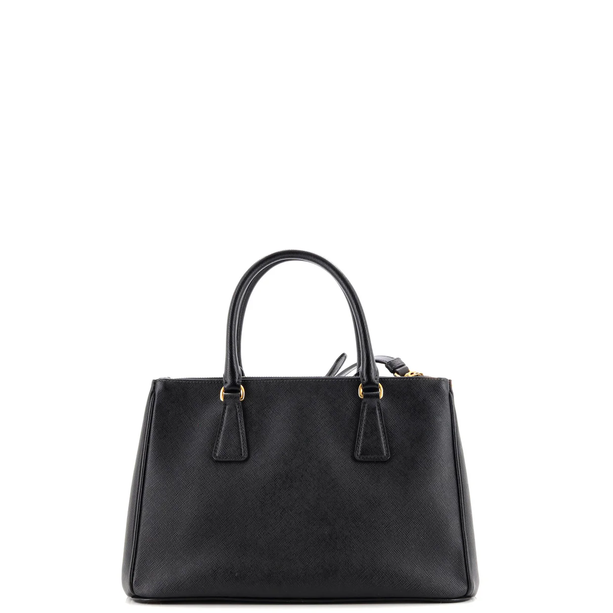 Double Zip Lux Tote Saffiano Leather Small - Deep Luxury