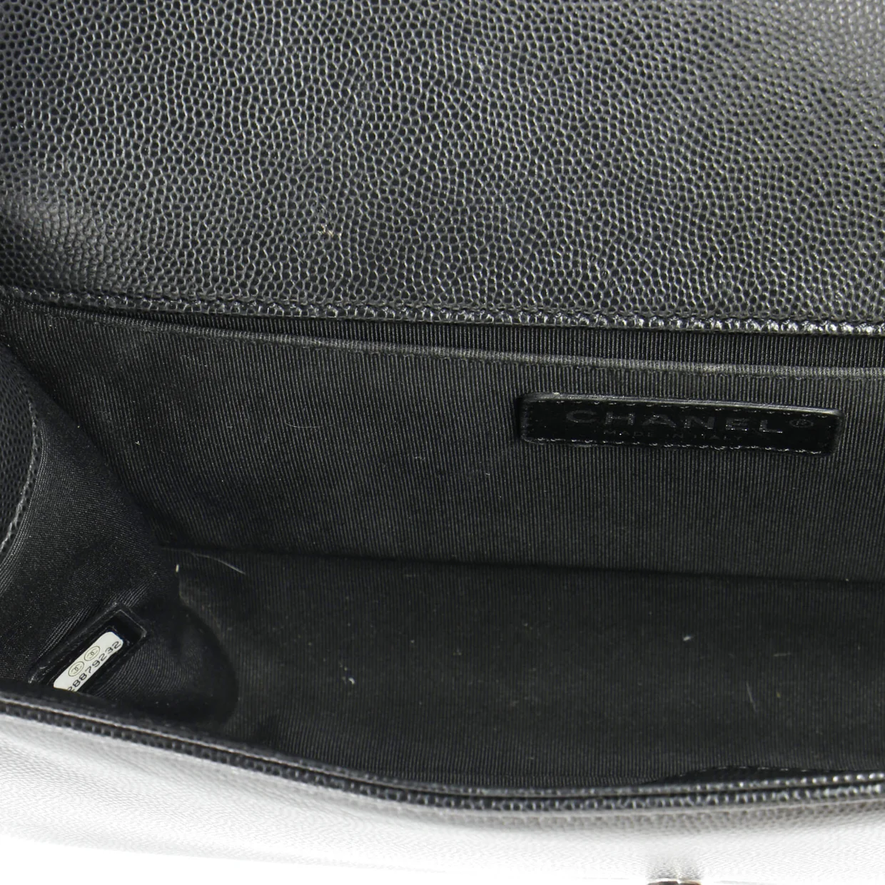 Boy Flap Bag Quilted Caviar Old Medium - Deep Luxury