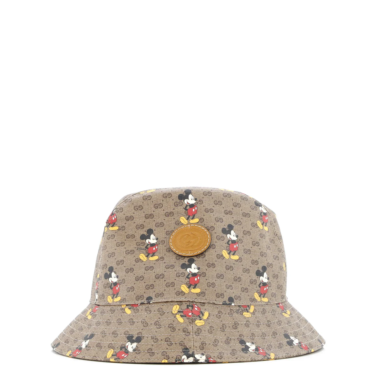Disney Mickey Mouse Bucket Hat Printed Mini GG Coated Canvas - Deep Luxury