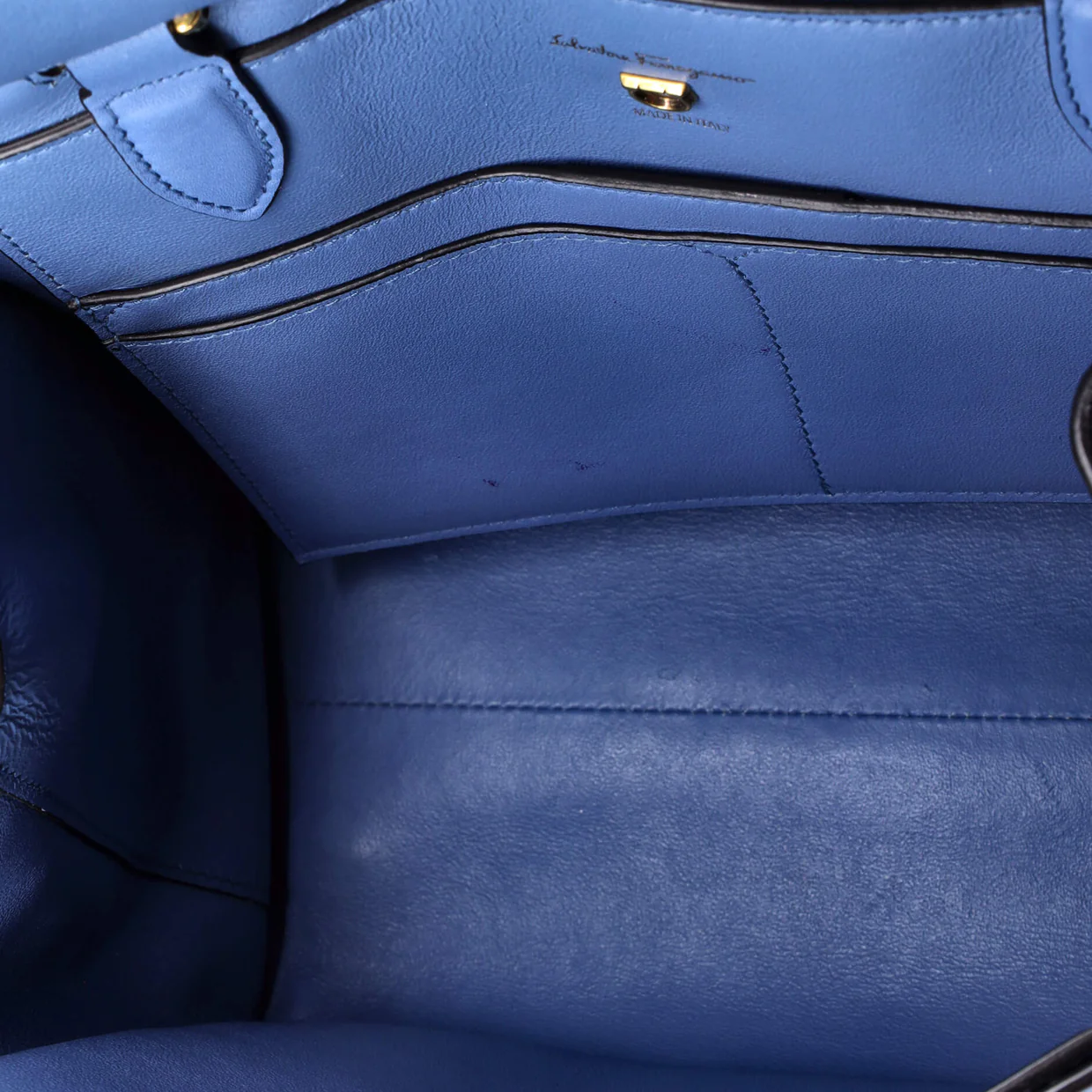 Trifolio Top Handle Bag Leather Small - Deep Luxury