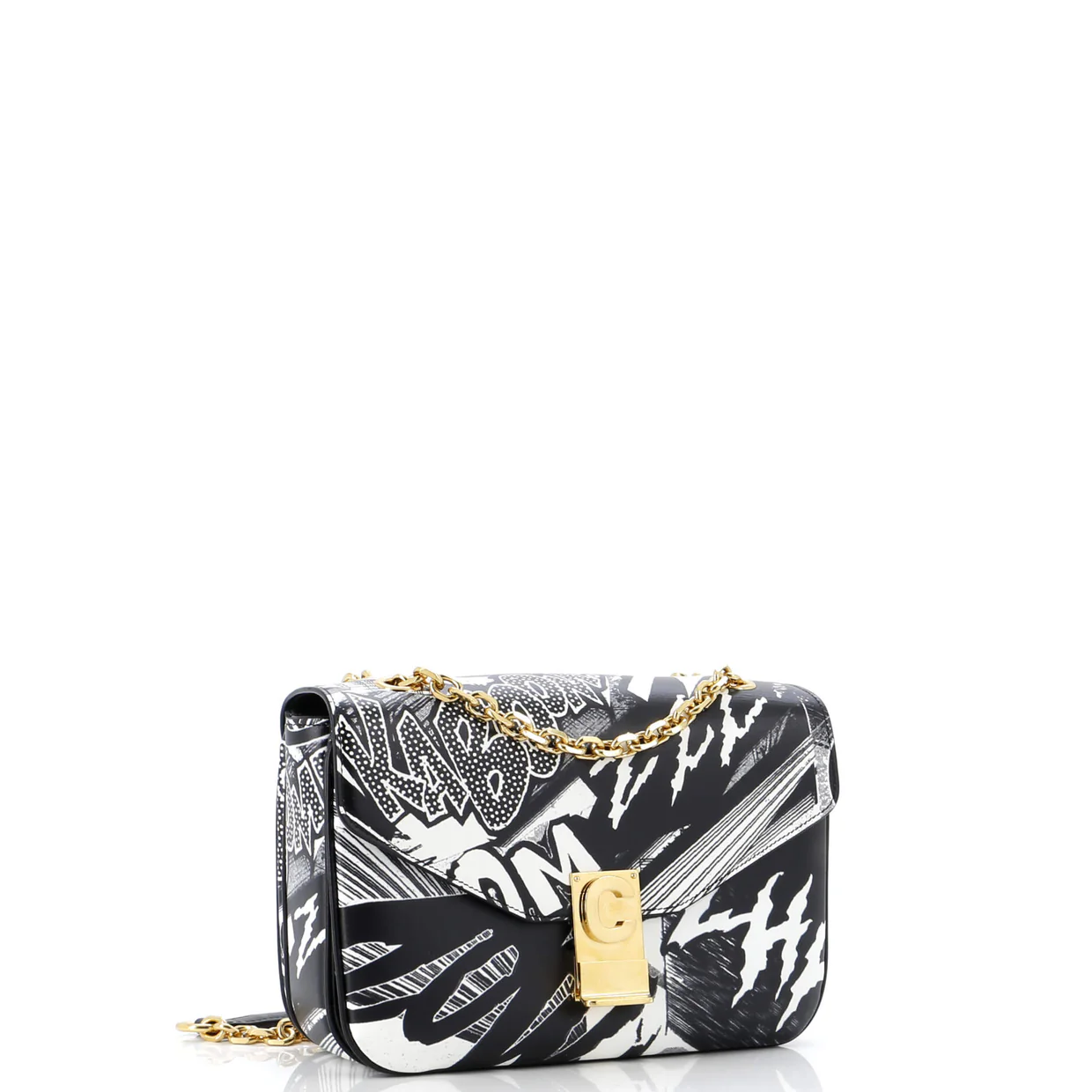 C Bag Printed Leather Medium - Deep Luxury