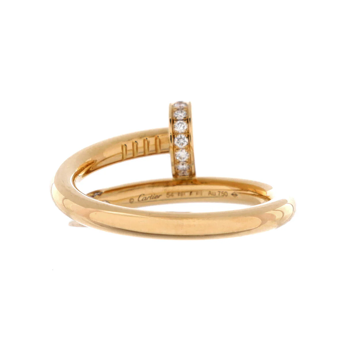 Juste un Clou Ring 18K Yellow Gold and Diamonds - Deep Luxury