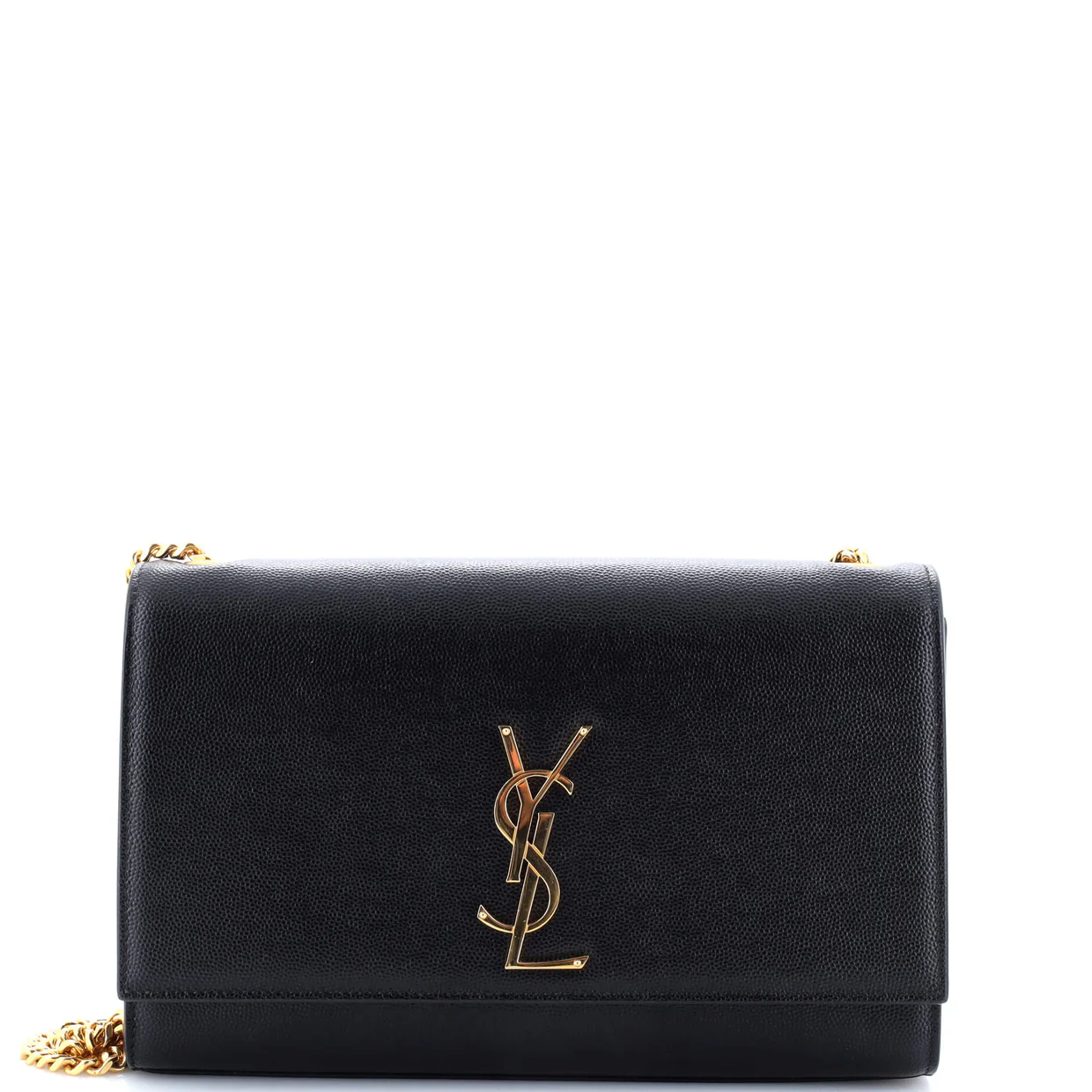 Classic Monogram Crossbody Bag Grainy Leather Medium - Deep Luxury