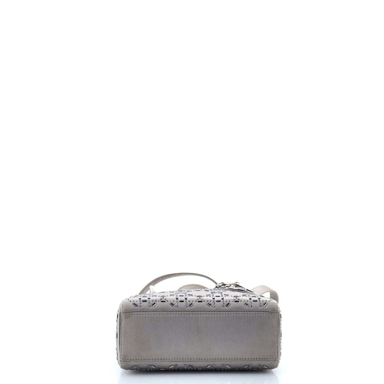 Lady Dior Bag Crystal Embellished Cannage Quilt Satin Mini - Deep Luxury