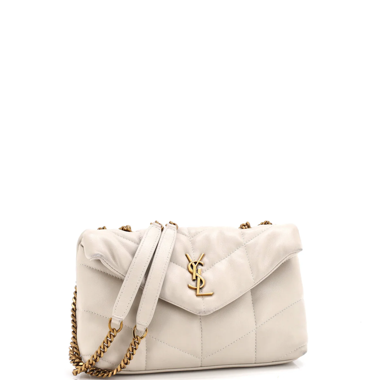 Loulou Puffer Shoulder Bag Quilted Leather Mini - Deep Luxury