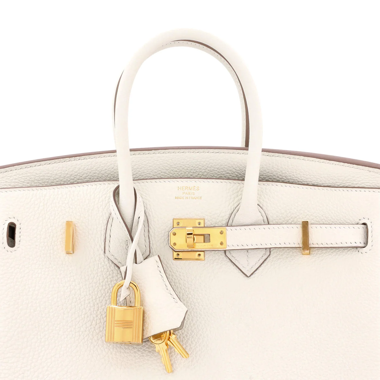 Birkin Handbag Light Togo with Gold Hardware 25 - Deep Luxury