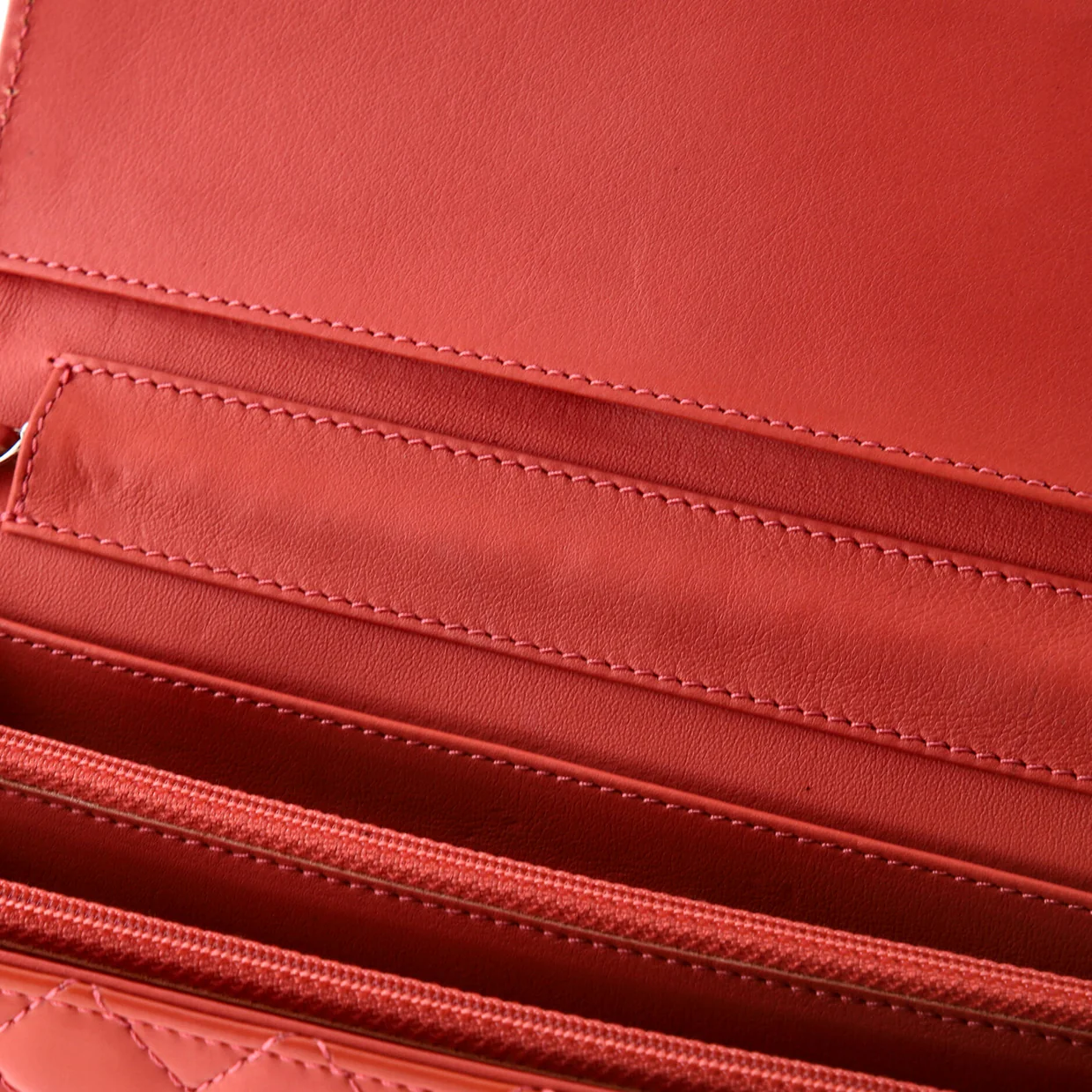 Brilliant Wallet on Chain Clutch Quilted Patent East West - Deep Luxury