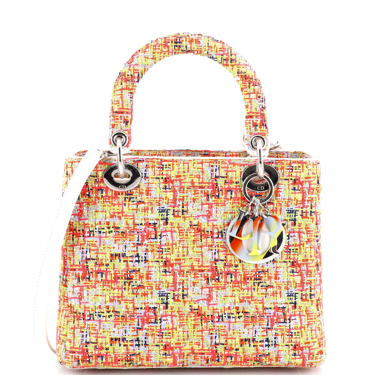 Lady Dior Bag Tweed Medium - Deep Luxury