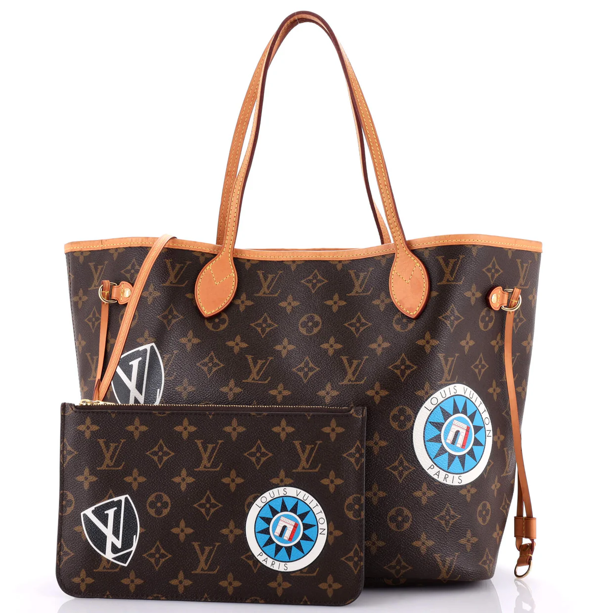Neverfull NM Tote My World Tour Monogram Canvas MM - Deep Luxury