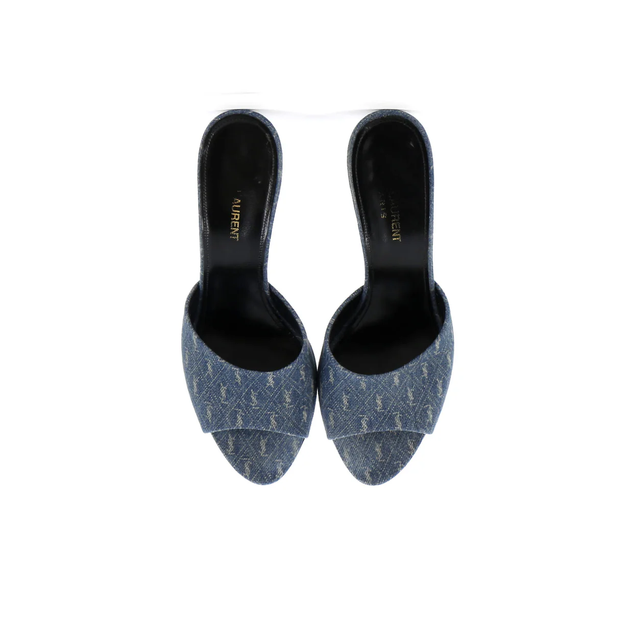 Women's LA 16 Mules Monogram Denim - Deep Luxury