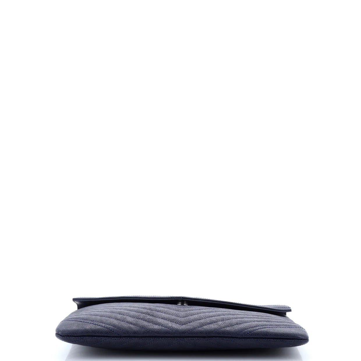Statement Pouch Chevron Caviar Large - Deep Luxury