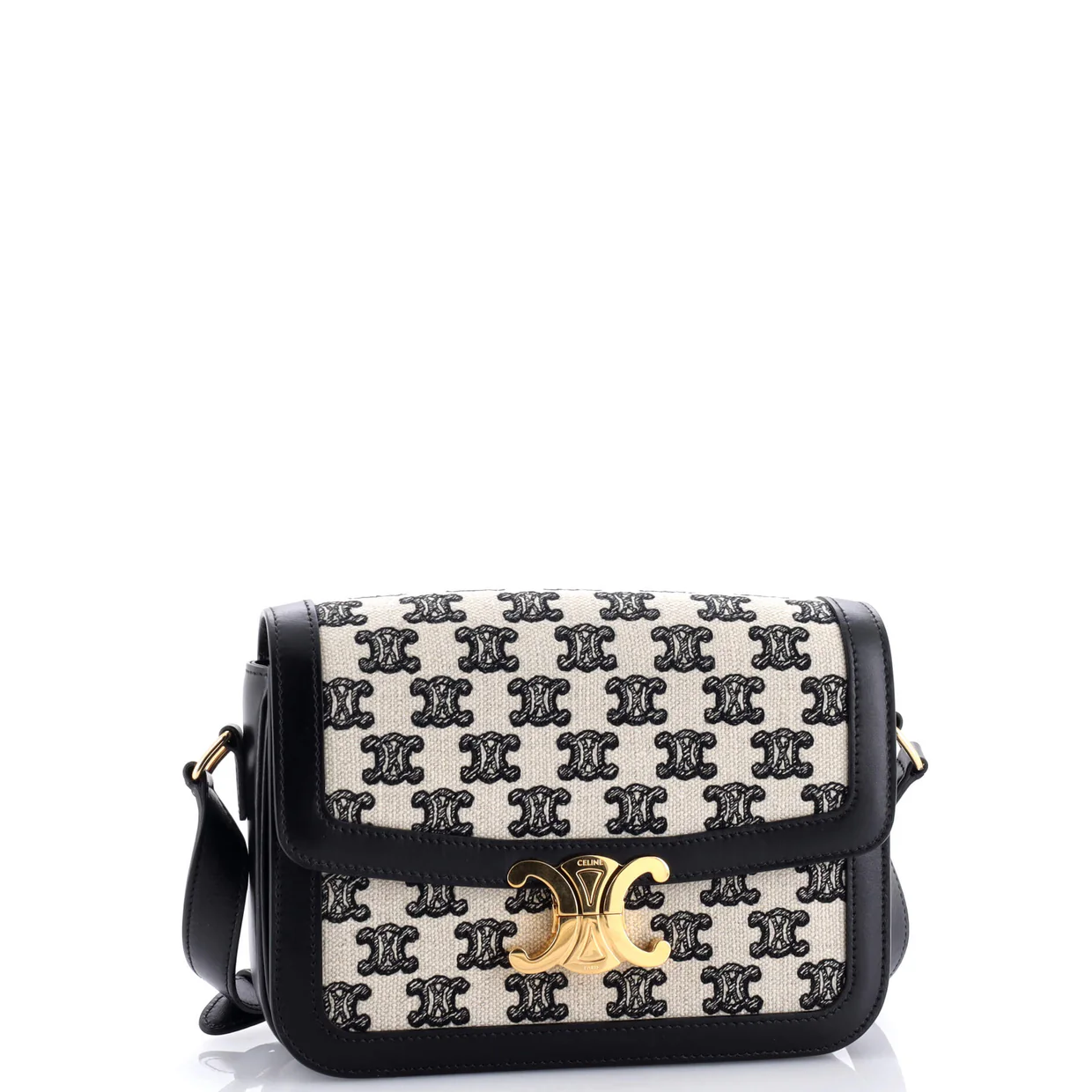 Triomphe Shoulder Bag Triomphe Canvas Medium - Deep Luxury