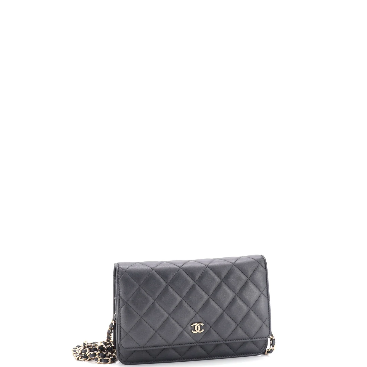Wallet on Chain Quilted Lambskin - Deep Luxury
