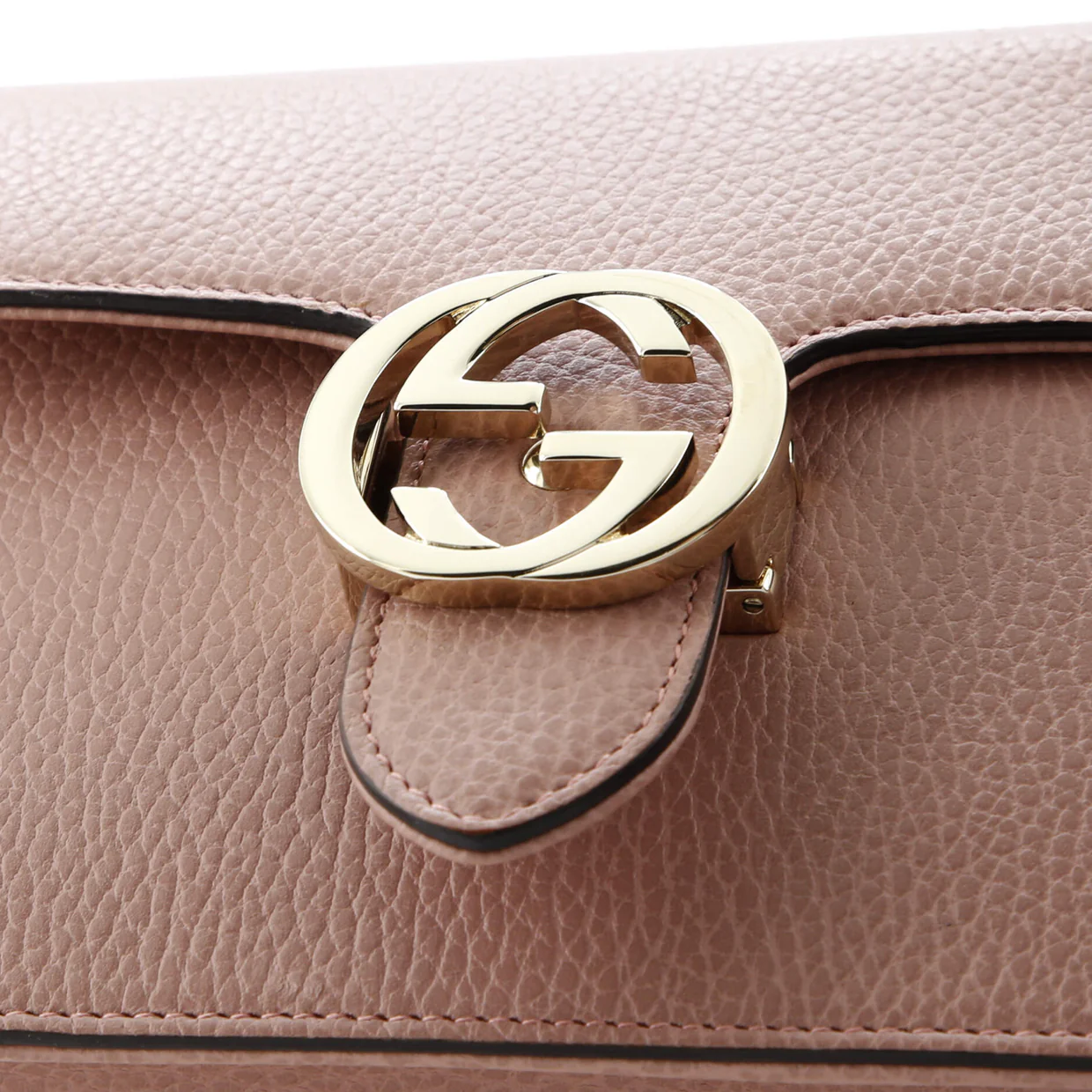 Interlocking Shoulder Bag Leather Small - Deep Luxury