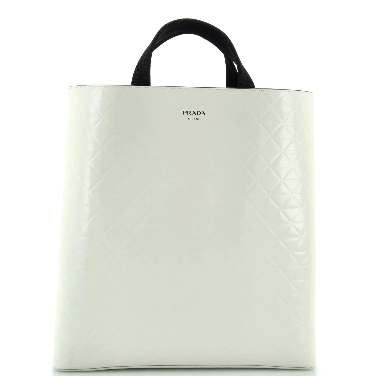 Tote with Water Bottle Quilted Brushed Leather - Deep Luxury