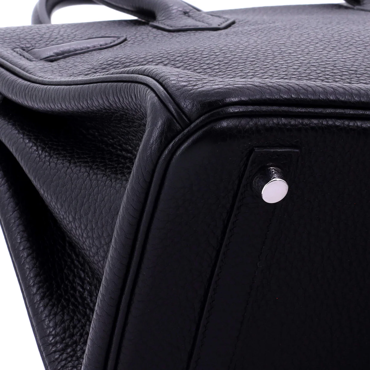 Birkin Handbag Noir Togo with Palladium Hardware 30 - Deep Luxury
